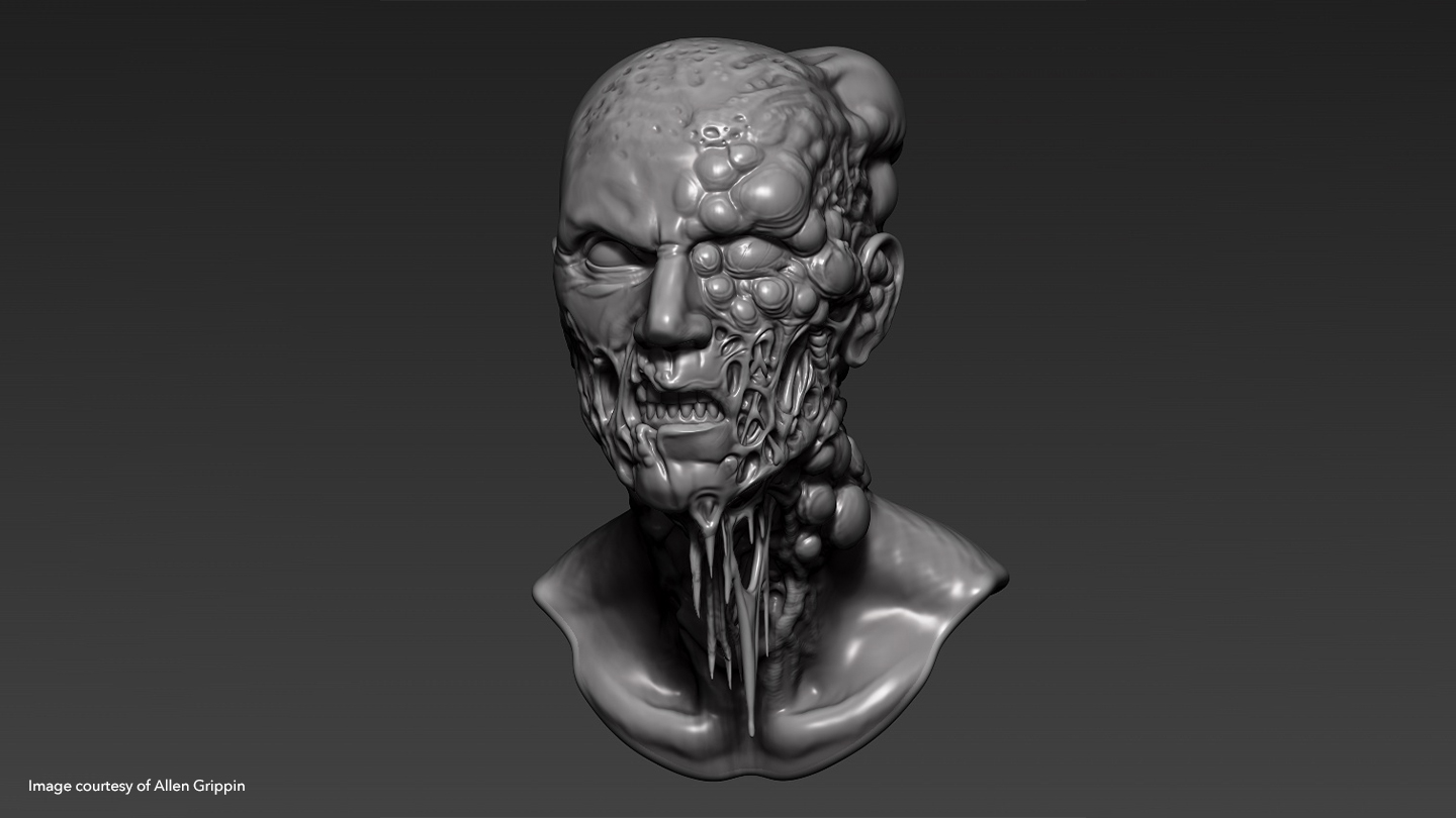 Model zombie man