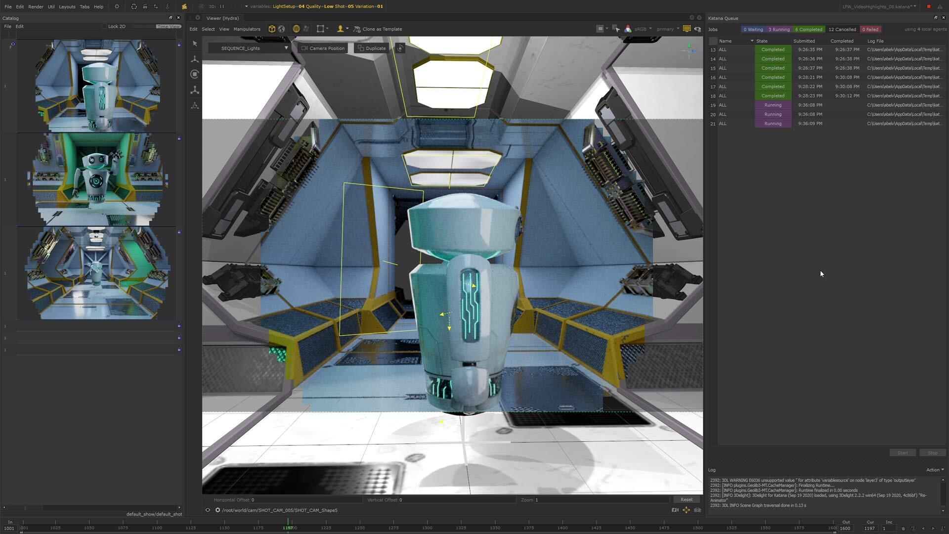 lighting prod sequence based