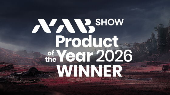 NAB product of the year 2026 logo with Nuke 17 hero background
