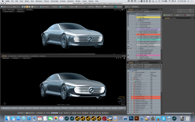 3d car design with Foundry and Mercedes